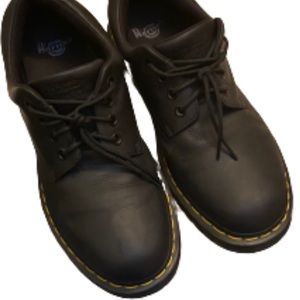 Dr. Marten Boston Chukka loafer men’s 12 black leather low top shoes EUC